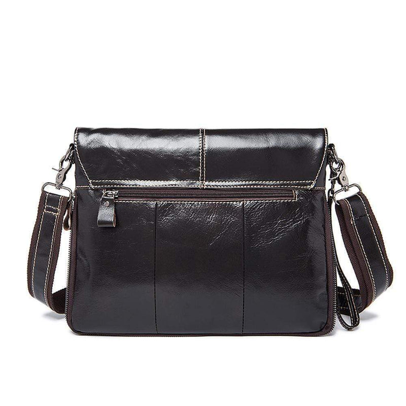 Rossie Viren Men's  Medium Vintage Leather Messenger Bag-7