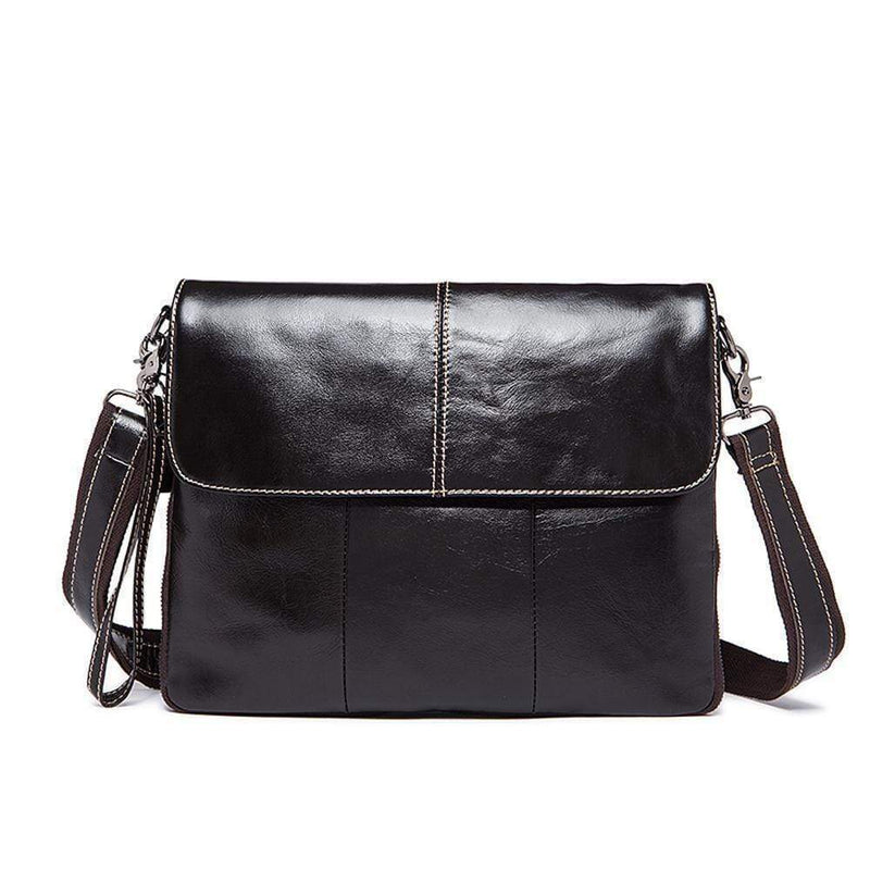 Rossie Viren Men's  Medium Vintage Leather Messenger Bag-5