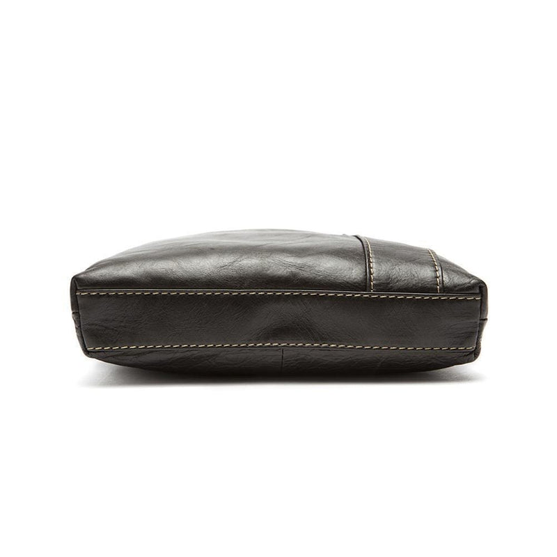 Rossie Viren Men's Vintage Cowhide Leather Voyager Small Messenger Bag-7