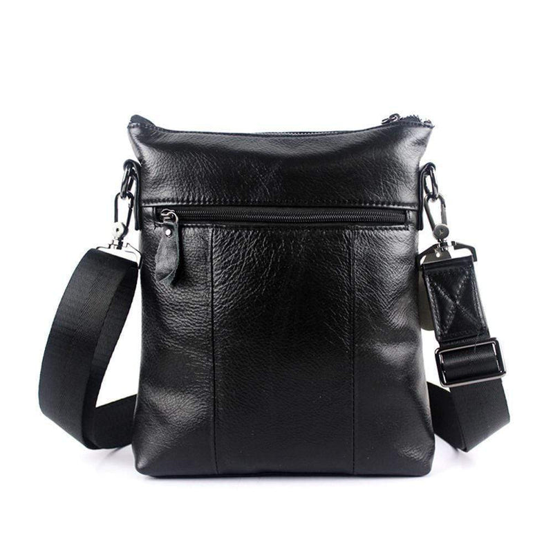 Rossie Viren Men's Vintage Cowhide Leather Voyager Small Messenger Bag-1