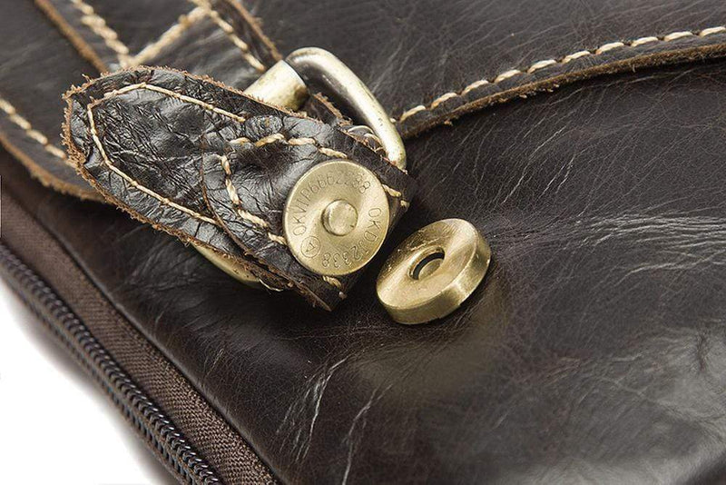 Rossie Viren Men Vintage Leather Small  Messenger Bag-8