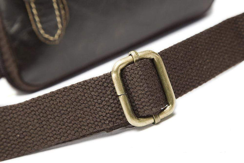 Rossie Viren Men Vintage Leather Small  Messenger Bag-10