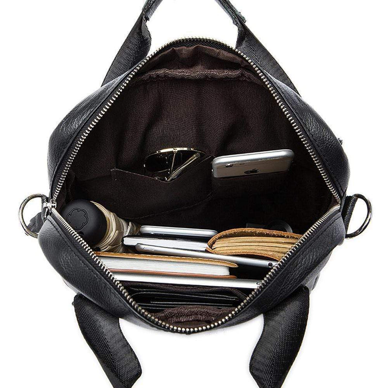 Rossie Viren Vertical Vintage Leather Laptop/Tablet Messenger Bag-10
