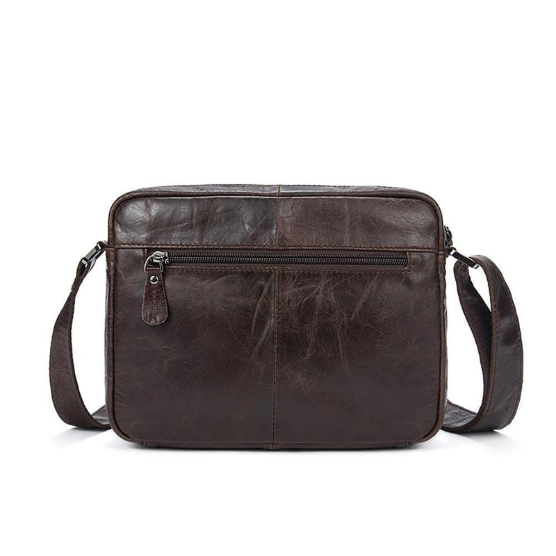 Rossie Viren  Vintage Brown Leather  Personalised Messenger Bags-4