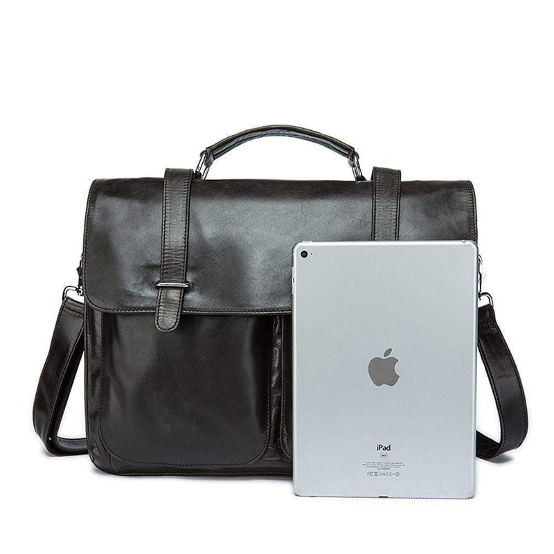 Rossie Viren Vintage Calfskin Leather Laptop/briefcase-3