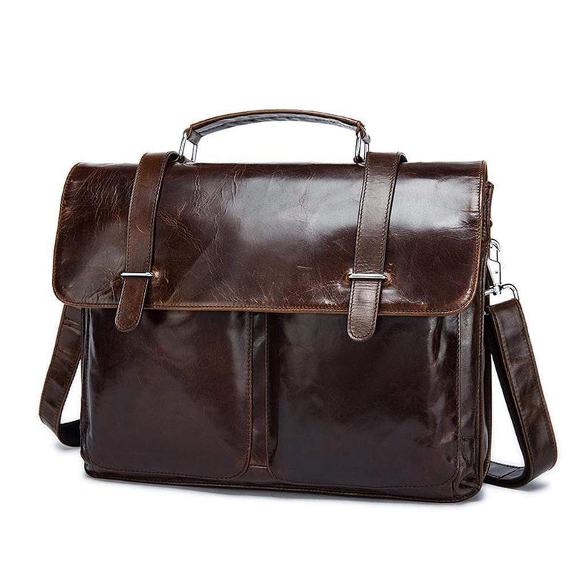 Rossie Viren Vintage Calfskin Leather Laptop/briefcase-11