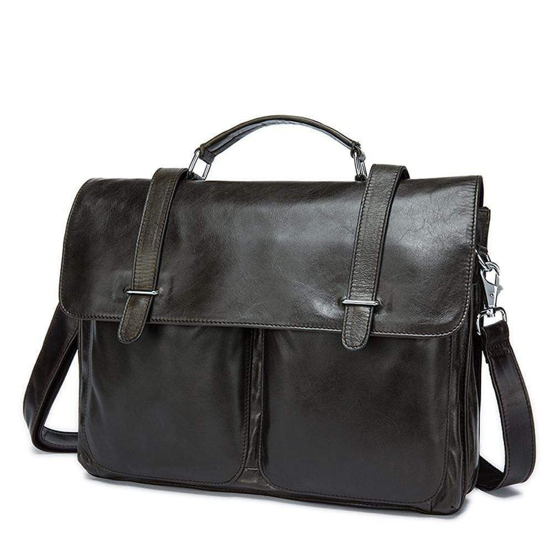 Rossie Viren Vintage Calfskin Leather Laptop/briefcase-2