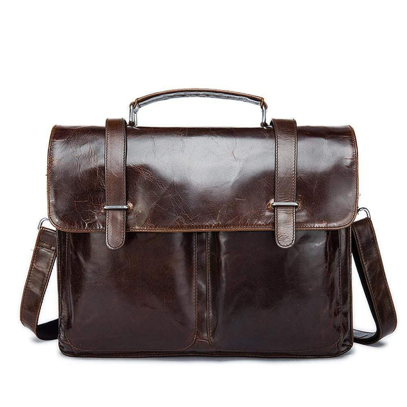 Rossie Viren Vintage Calfskin Leather Laptop/briefcase-10