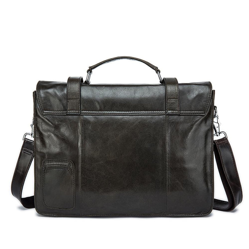 Rossie Viren Vintage Calfskin Leather Laptop/briefcase-5
