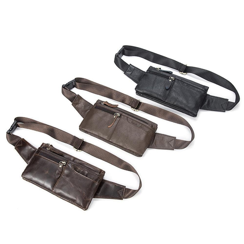 Rossie Viren  Vintage Calfskin  Leather  Waist Bag,Fanny Pack,Belt Bag-10