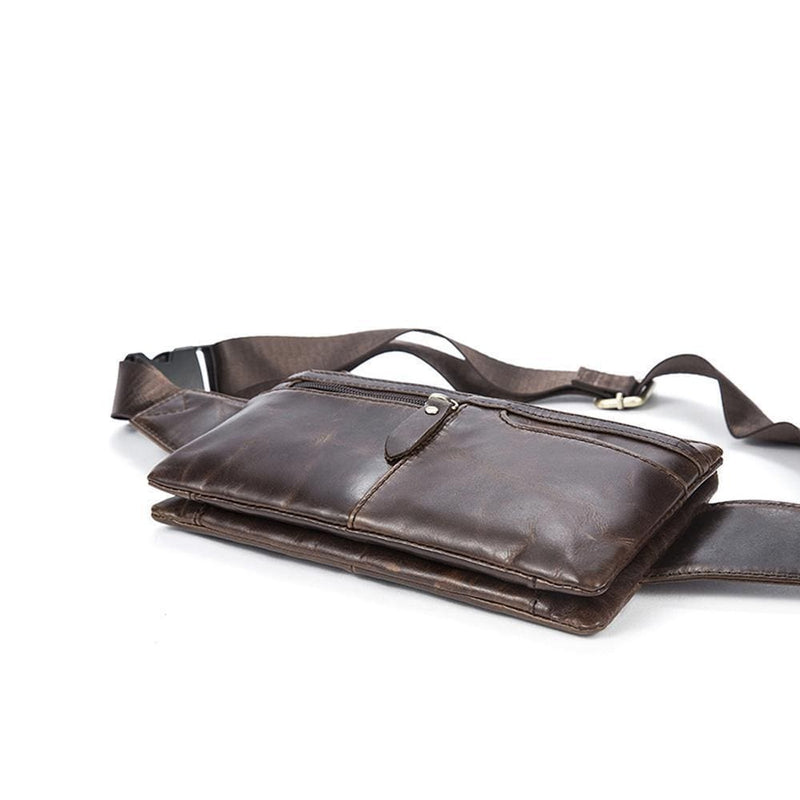 Rossie Viren  Vintage Calfskin  Leather  Waist Bag,Fanny Pack,Belt Bag-4