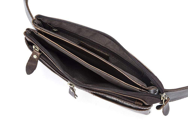 Rossie Viren  Vintage Calfskin  Leather  Waist Bag,Fanny Pack,Belt Bag-11