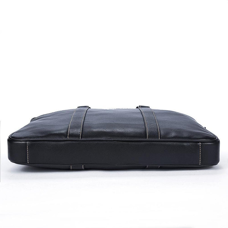 Rossie Viren Vintage Leather Briefcase Tote Business Satchel Bag-4