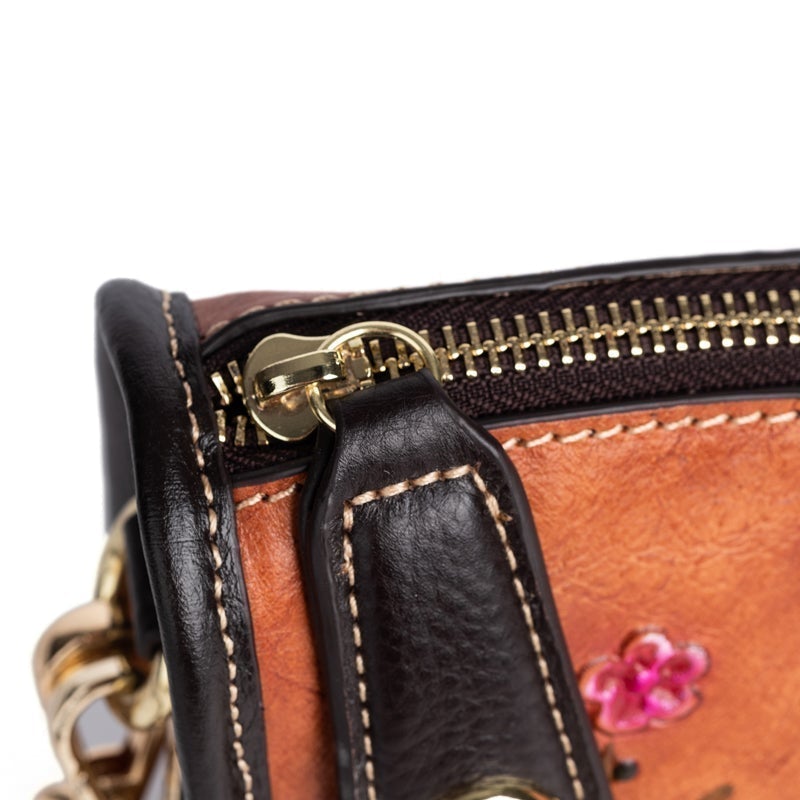Rossie Viren Vintage Leather Hobo Underarm Shoulder Bag-9
