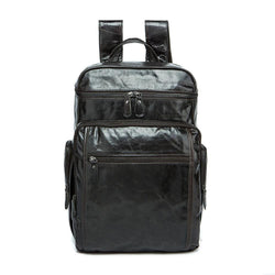 Rossie Viren  Vintage Leather Large Volume  Backpack,Rucksack,Knapsack For Men-0
