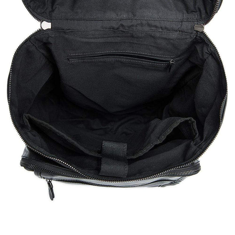 Rossie Viren  Vintage Leather Large Volume  Backpack,Rucksack,Knapsack For Men-8