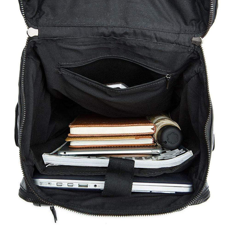 Rossie Viren  Vintage Leather Large Volume  Backpack,Rucksack,Knapsack For Men-7