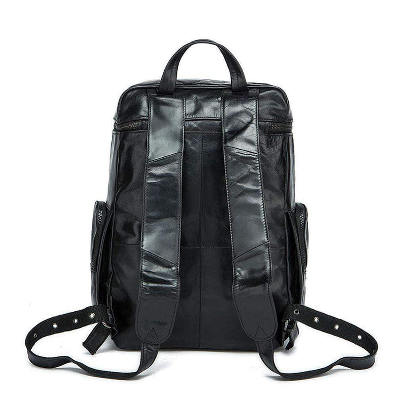 Rossie Viren  Vintage Leather Large Volume  Backpack,Rucksack,Knapsack For Men-5