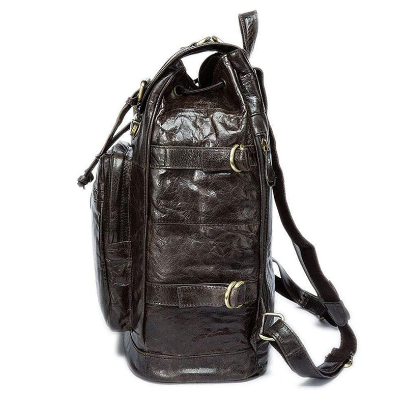 Rossie Viren Vintage  Men's Leather Backpack, Rucksacks,Laptop Bags-2