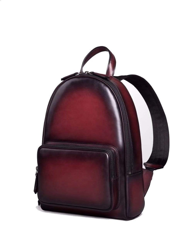 Small Vintage Leather Backpack-8