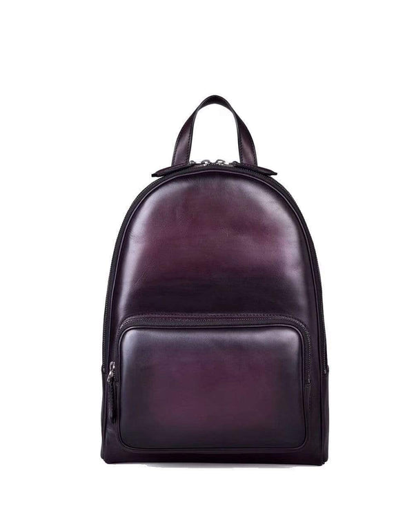 Small Vintage Leather Backpack-1