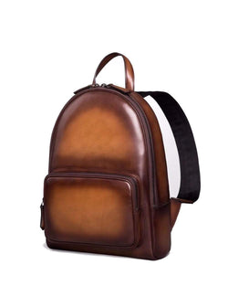 Small Vintage Leather Backpack-10