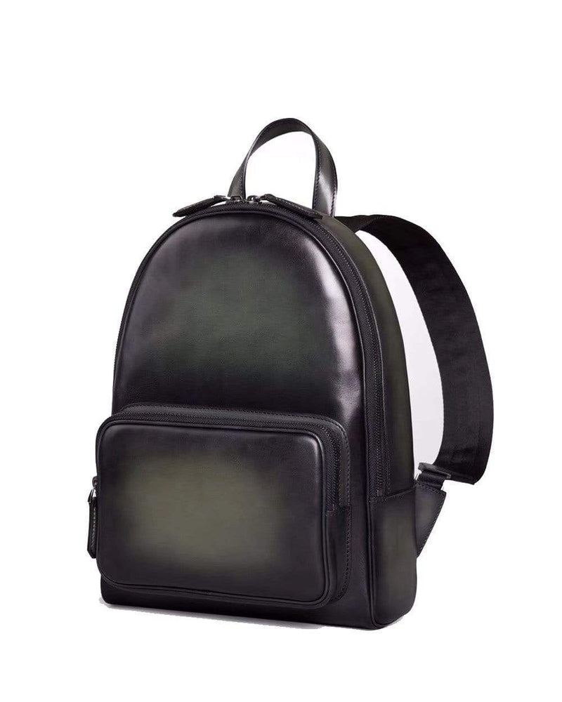 Small Vintage Leather Backpack-9