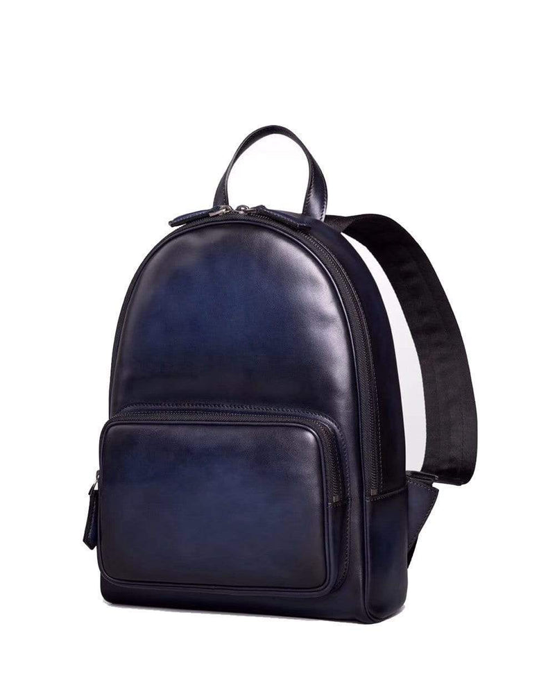 Small Vintage Leather Backpack-12