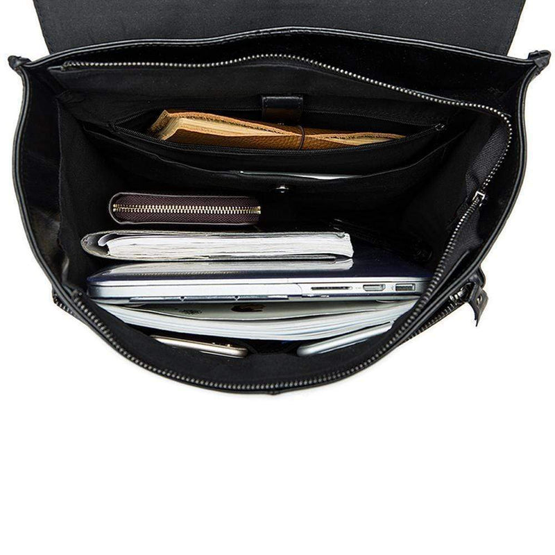 Vintage Leather  Unisex Backpack Messenger Bag Satchel Laptop Travel Rucksack-14
