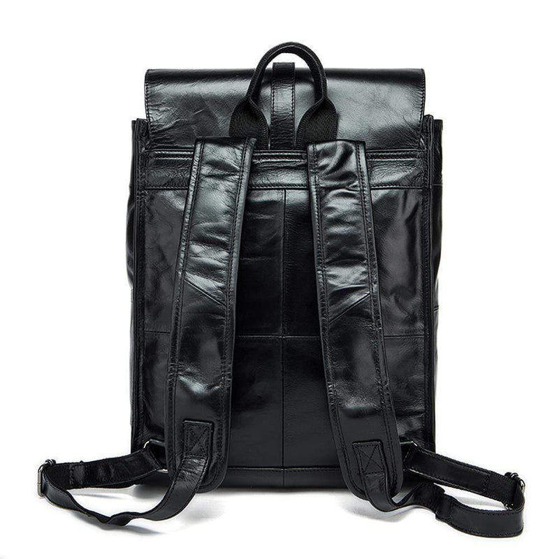 Vintage Leather  Unisex Backpack Messenger Bag Satchel Laptop Travel Rucksack-5