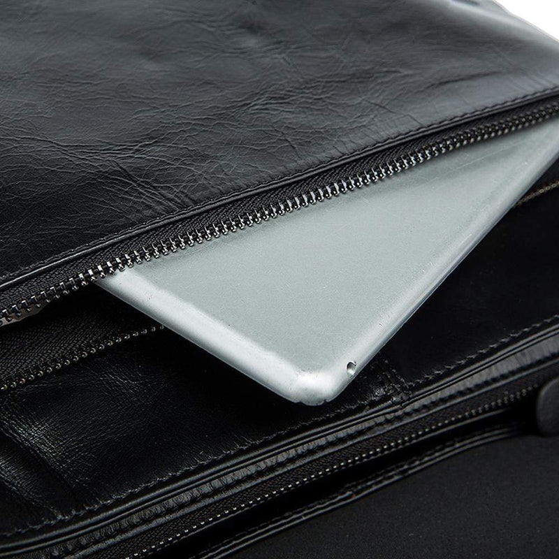 Vintage Leather  Unisex Backpack Messenger Bag Satchel Laptop Travel Rucksack-13