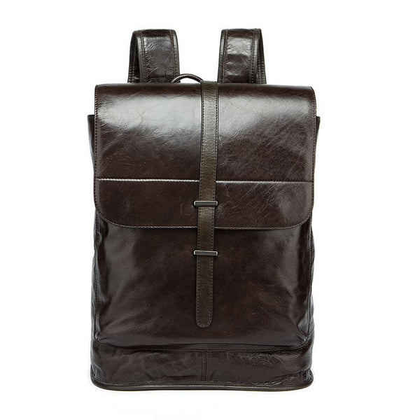 Vintage Leather  Unisex Backpack Messenger Bag Satchel Laptop Travel Rucksack-1