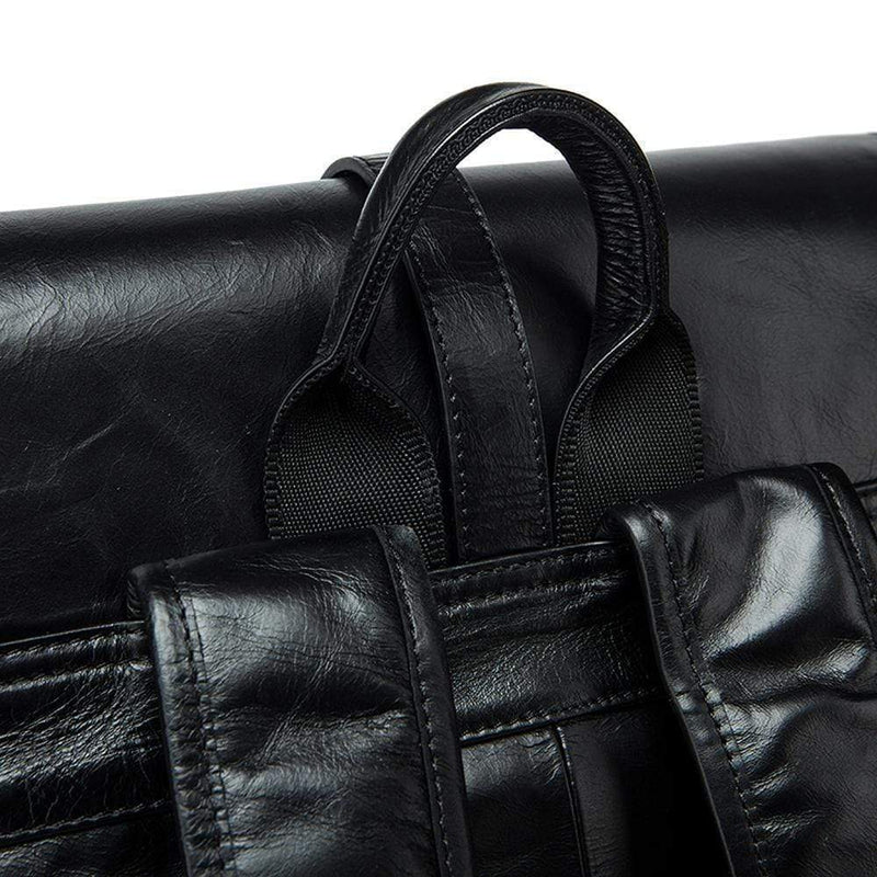Vintage Leather  Unisex Backpack Messenger Bag Satchel Laptop Travel Rucksack-8
