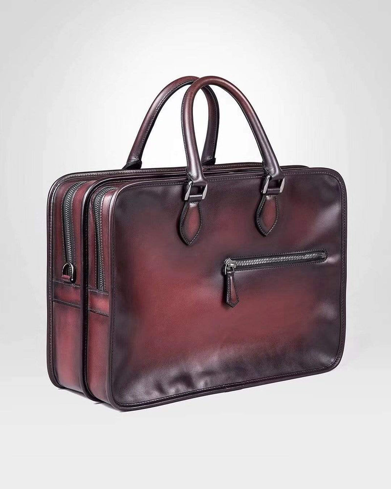 Vintage Smooth Cowhide Leather  Briefcases, Messenger Bags & Bags, Large-8