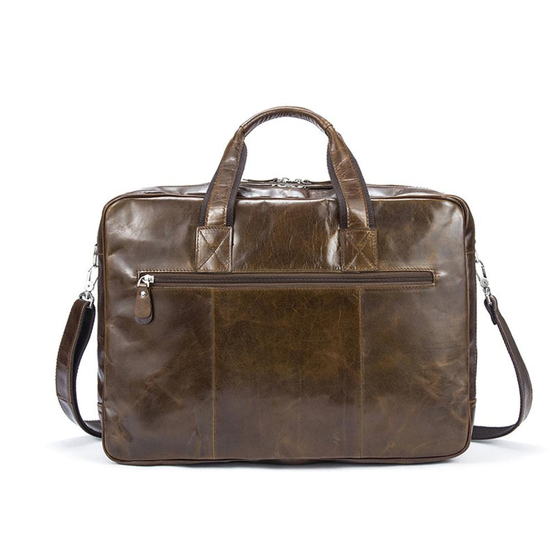 Vintage Solid Color Multi-Functional Men’s Business Leather Cross Bag ,Large Volume Casual Handbags-4