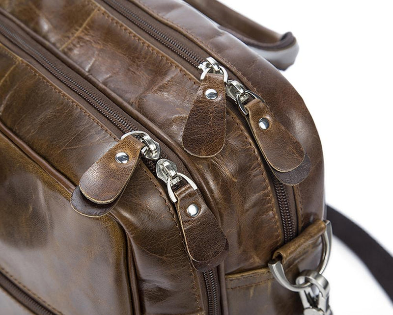 Vintage Solid Color Multi-Functional Men’s Business Leather Cross Bag ,Large Volume Casual Handbags-9