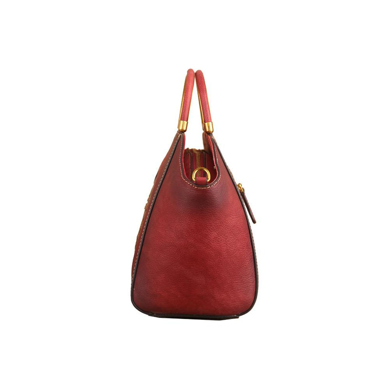 Women Vintage Leather Handbag Shoulder Purse Satchel Tote Crossbody Bag-2