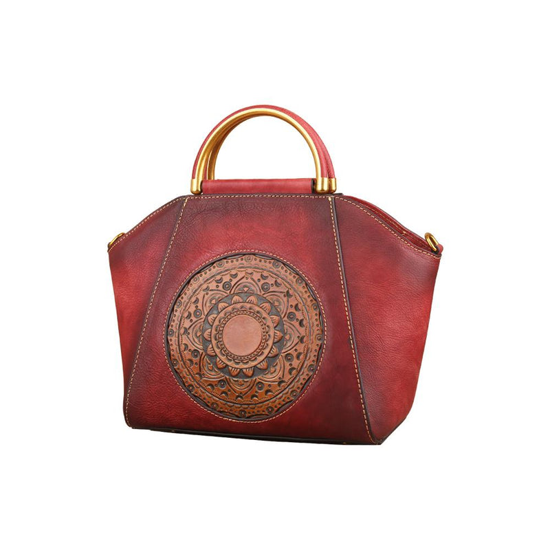 Women Vintage Leather Handbag Shoulder Purse Satchel Tote Crossbody Bag-1