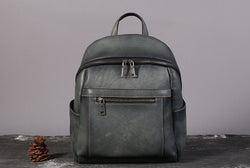 Womens Vintage Leather Backpack-6