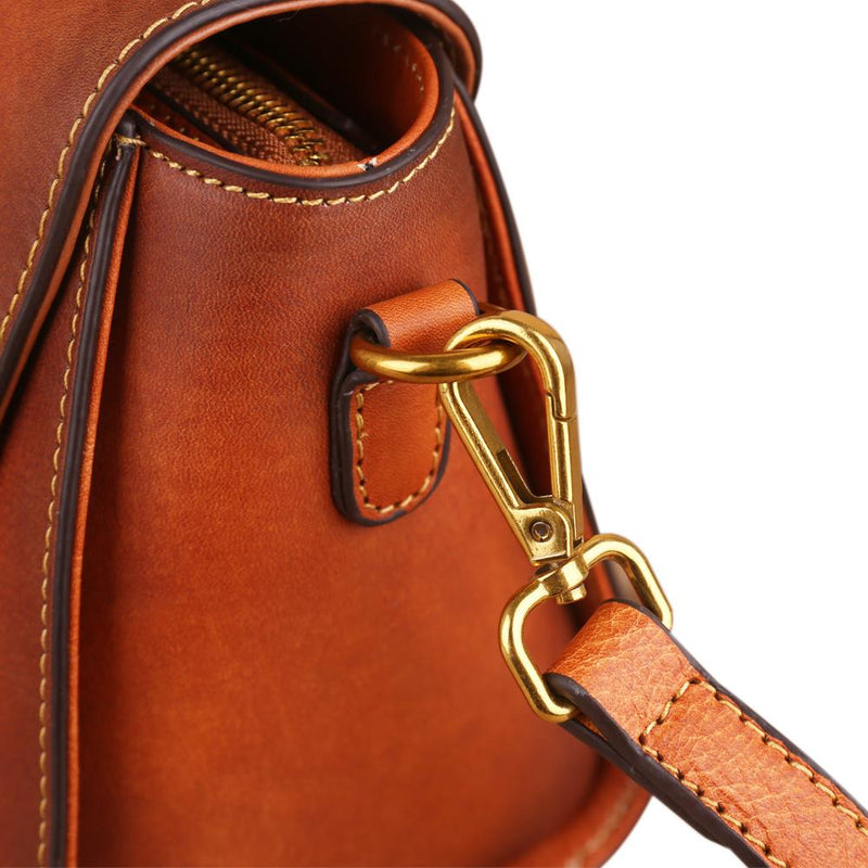 Womens  Vintage Leather Tote Handbag Small Top-Handle Bags-4